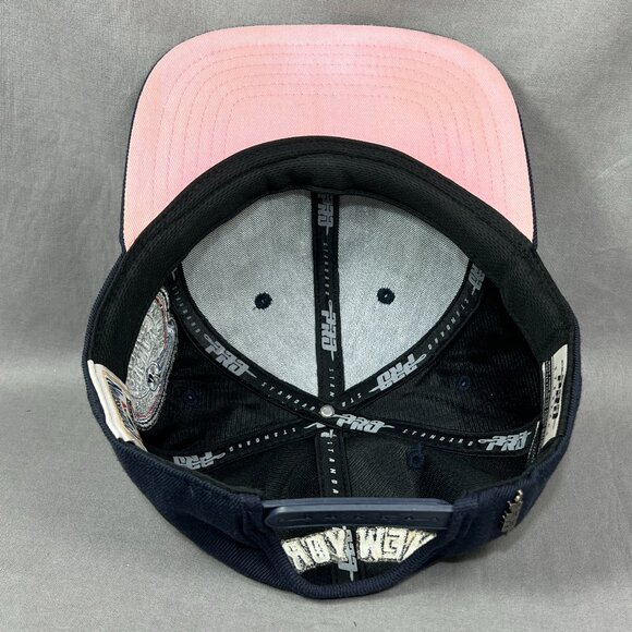 New York Yankees Pro Standard MLB Snapback Hat Cap Navy Mets Subway Series Mens - Picture 13 of 16